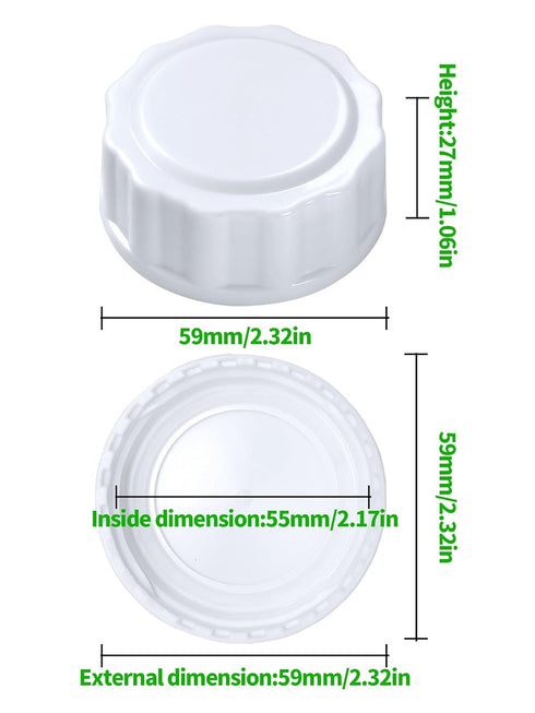 Travel and Storage Bottle Caps Compatible with Avent Baby Bottles, Bottle Lids Replacement, 8 Count...