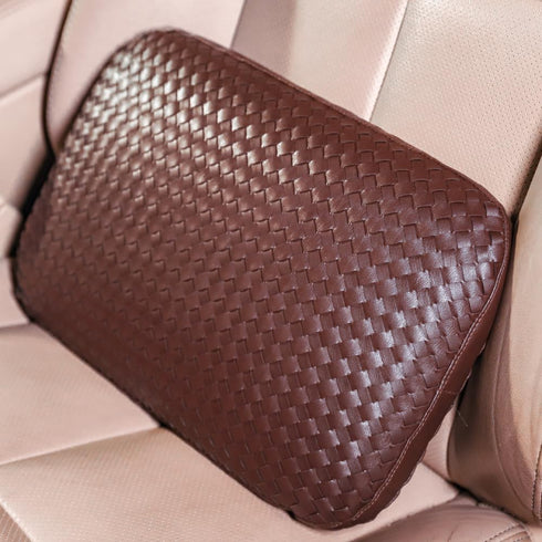 Car Lumbar Support Pillow for Driving Seat Lower Back Cushion Pain Relief Road Trip Essential Interior Accessories Luxury Men Women Brown...