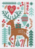 Dimensions 70-08991 Nordic Winter Embroidery Christmas Cross Stitch Kit, 5'' x 7'', 14 Count White Aida, Multi...