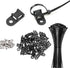 120 Set Cable Zip Tie Mounts Kit Black 6" Zip Ties, Black Cable Tie Base and Tapping Screw - Wire Cable Clips Organizer Holders Clamps...