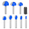 8Pcs Cove Box Cemented Carbide Router Bit for Woodworking, MDF and Plywood, 1/4" Shank Round Nose, 1/4" 5/16" 3/8" 1/2" 5/8" 3/4" 7/8" 1" Cutting ...