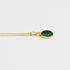 Mints 18K Golad Plated Malachite Pendant Necklace Sterling Silver with CZ Fine Jewelry for Women...