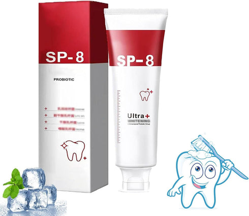 SP-8 Probiotic Toothpaste, SP8 Toothpastec, SP8 Fresh Breath Deep Cleaning Care Toothpaste 100g...