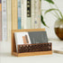 Japanese Garden Style Wood Office Business Card Holder for Desk Organizers and Accessories...