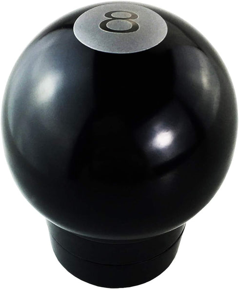 Abfer 8 Ball Shift Knob Car Gear Shifter Knobs Aluminum Stick Shifting Lever Transport for Most Manual Truck Vehicle (Black)...