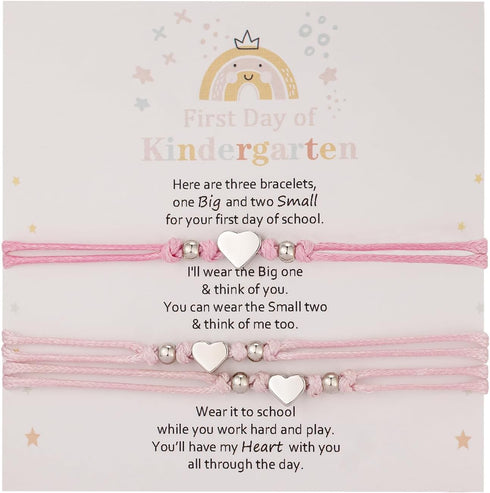 AnotherKiss Back to School Gifts Mommy and Me Matching Bracelets for Mom Daughter, First Day of School Gifts for Girls, Mother Daughter Bracelet S...