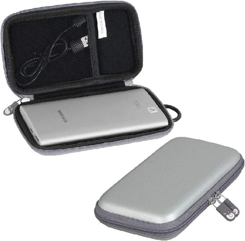 Hermitshell Hard Travel Case for Samsung 2-in-1 Portable Fast Charge Wireless Charger and Battery Pack 10,000 mAh (Silver, PU)......