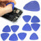 10 Pieces Universal Triangle Plastic Pry Opening Tool for Mobile Phone Laptop Table LCD Screen Case Disassembly Blue Guitar Picks...