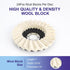 SCOTTCHEN Felt Flap Disc Abrasives 4-1/2" x 7/8" Arbor Buffing Polishing Wheel for Angle Grinder - 5 Pack...