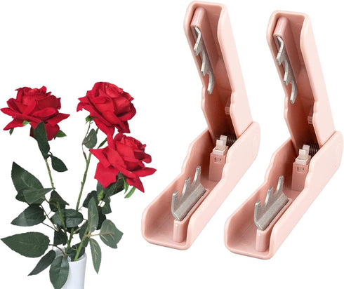 2Pcs Rose Thorn Remover, Leaf Thorn Stripper Tool, Flower Stem Leaves Thorn Stripper, Professional Tree Pruner Hand Tools, DIY Bouquet Garden Flor...