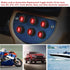 2pcs Rocker Switch,Red LED Light 12V 20A 3Pin Car Auto Boat Round On-Off Rocker Toggle Switch...