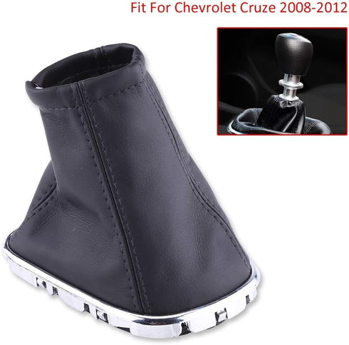 Qiilu Shift Boot for Cruze 2008-2012 Gear Shift Gaiter Boot PU Leather Shift Knob Shifter Boot Cover Gear Shift Knob Boot Dust Cover...