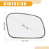 Rear View Mirrors Glass No.CRD100640 - Car Right Side - for LAND ROVER DISCOVERY 1989-2004 Glass Clear - 1 Pc...