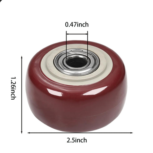 2.5 Inch Caster Wheels Heavy Duty Lockable Bearing Plate 4 PCS Shelf Replacement for Platform Trucks Cart Furniture Workbench up to 220LBS/100KG...