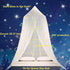 Eimilaly Stars Bed Canopy Glow in The Dark, Bed Canopy for Girls Mosquito Net, Princess Canopy for Girls Bed Room Decor, Blue...