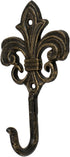 Wall Mounted Cast Iron Home Decor Single Hook with Unique Design (Spire)...