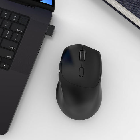 BQSS Wireless Mouse Computer Mouse with USB Receiver 2.4G PC Mouse for Laptop Macbook Mouse Durable Chromebook Mice with Adjustable DPI Black...