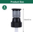 6PCS Lawn Sprinkler Garden Sprinkler, 360° Rotating Buried Spray Nozzle Large Area Coverage Automatic Lawn Sprinkler Heads G1/2 Female Thread Adju...