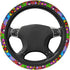 Hippie Flower Steering Wheel Cover Car Accessories Cute for Women Girls Girly Universal 15 Inch Neoprene Auto Interior Decor Anti Slip Car Truck P...