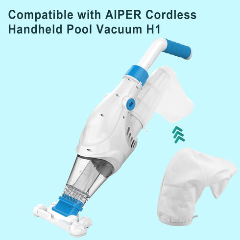 Handheld Pool Vacuum Filter for AIPER, Pool Cleaner Filter Bag Reusable Fine Mesh Replacement Bags Nylon Pool Leaf Vacuum Bag for Swimming Pool...