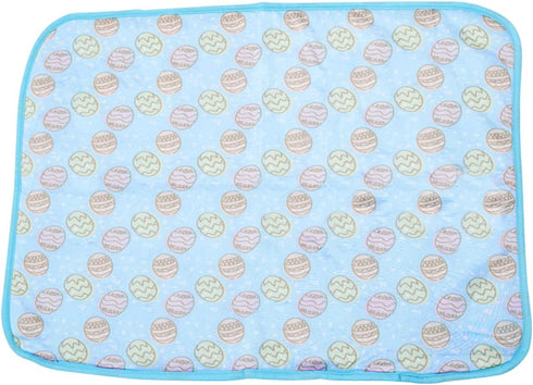 SEIS Dog Ice Pad Ice Silk Cats Kennel Mat Pet Cooling Pad Summer Cool Bamboo Mat Breathable Pad (Blue, S...