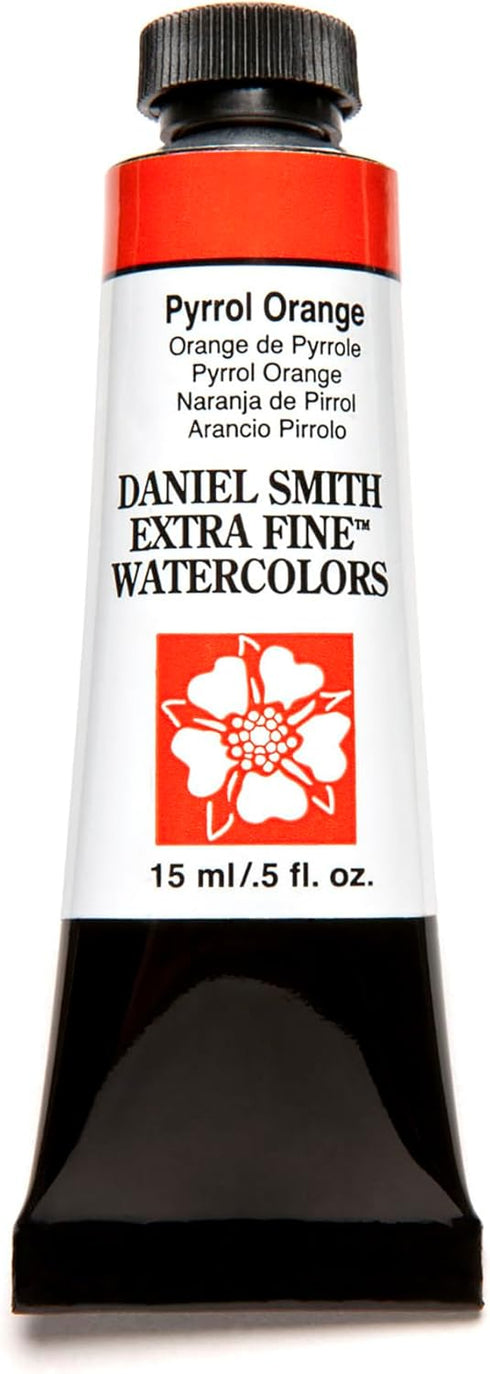 Daniel Smith Extra Fine Watercolor Paint, 15ml Tube, Pyrrol Orange, 284600126, 0.5 Fl Oz (Pack of 1)...
