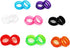 16Pcs Soft Silicone Scissors Finger Rings Silicone Pet Shears Ring Shear Grips Inserts Finger Protector Soft Silicone Accessories (Red/Blue/Purple...