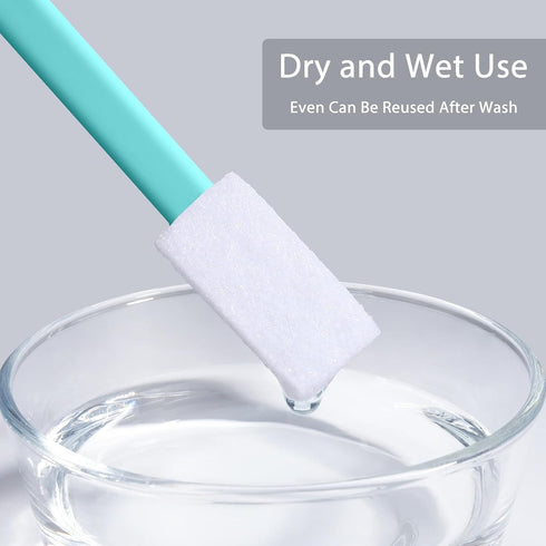 40pcs Crevice Cleaning Brush Tool, Disposable Toilet Brush for Toilet Seat Gaps, Crack and Crevice Cleaner Tools, Blue...