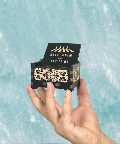 Sooharic Let It Be Music Box - 18 Note Mechanism Antique Carved Wooden Music Box Crafts (Let it be)...