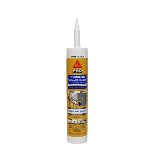 Sikaflex Insulation Sealant & Adhesive, White, Flashing Sealant, Bonds to Most Insulation Boards and Wraps, 9 fl.oz. Cartridge...