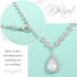 JAKAWIN Bride Silver Bridal Necklace Earrings Set Crystal Wedding Jewelry Set Rhinestone Choker Necklace for Women (Set of 3) (NK144-3)...