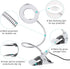 JimKing Ring Light, Tattoo Light Desk Lamp, LED Book Light with Clip, USB Bed Lamp for Live Show, Reading, Tattoo, Make Up, Manicure...