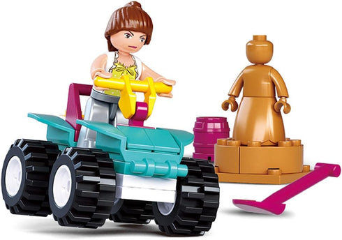 Sluban Pink Dream Series Blocks Moto Bricks Toy – Motorcycle Speedway...