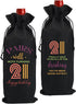 Cool 21st Birthday Gifts for Her Him Wine Bag, 21 Year Old Birthday Gifts for Her Women Men, Happy Anniversary 21st Birthday Party Decorations for...