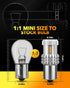 OXILAM Turn Signal Light 1156 LED Bulbs Amber Yellow 2200K Extremely Bright BA15S 1141 1003 7506 LED Bulbs with High Power 12pcs 3020SMD Chipsets,...