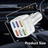 Car Charger Adapter,6 Ports USB QC3.0 Fast Car Charger QC3.0/3.1A,32V Upgraded Smart Shunt Car Phone Charger Compatible iPhone 14 13 12 Pro Max/Al...