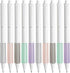 Click Silent Gel Pens Fine Point Smooth Writing Pens, 10 Pcs Cute Pens for Journaling, Aesthetic Pens, 0.5 mm Fine Point Pen, Black Ink Pens, Kawa...