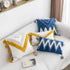 vctops Geometric Embroidery Tufted Throw Pillow Covers 18x18 Inch Farmhouse Cotton Canvas Woven Tufted Tassel Cushion Covers Home Decor (Mustard Y...