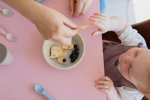 BIBS Cup Set for Baby or Toddler 2-Pack, Made in Denmark, 100% Food-Grade Material, Non-Slip and Dishwasher Friendly. Made in Denmark. (Blush/Wood...