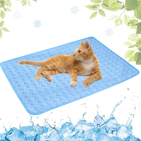 Dog Cooling Mat Washable, Portable Summer Dog Pad, Water-Absorbent Pet Cooling Pad, Ice Silk Self-Cooling Mat for Dog for Kennel/Sofa/Bed/Floor/Ca...