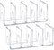 YAGELI Clear Acrylic Desk File Sorter Purse/Handbag Organizer Clutch Divider Mesh Folder Office Supplies Stand Bookshelf (3 Sections) (2Pack-4Sect...