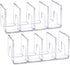 YAGELI Clear Acrylic Desk File Sorter Purse/Handbag Organizer Clutch Divider Mesh Folder Office Supplies Stand Bookshelf (3 Sections) (2Pack-4Sect...