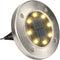 SOLPEX Solar Powered Disk Lights, 8LED Solar Pathway Lights Outdoor Waterproof Garden Landscape Lighting for Yard Deck Lawn Patio Walkway-White (1...