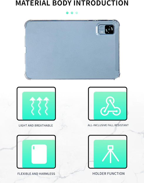 Clear Case for Headwolf FPad5/FPad5 pro Helio G99 Octa Core Android Tablet 8.4 inch,Thin Slim Lightweight Scratch Proof,Durable Protection Silicon...