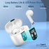 Wireless Earbuds, 2024 Bluetooth Headphones V5.3 Ear Buds Built-in ENC Noise Cancelling Mics, 40H Stereo Bass Bluetooth Earbuds with Dual LED Disp...
