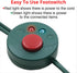 Clear Power 3 Outlet Indoor Extension Cord 16/2 SPT-2 w/Lighted footswitch (9 ft, Green), CP10028...
