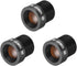 uxcell 3 Pcs CCTV Camera Lens 8mm Focal Length 1080P F2.0 1/2.7 Inch Wide Angle for CCD Camera...