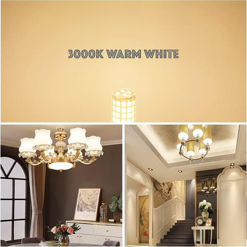 G9 LED Light Bulbs, 5W(40W Halogen Equivalent), 100V-240V, 430LM, Warm White 3000K, G9 Base Non-Dimmable Light Bulbs for Home Lighting,12-Pack...
