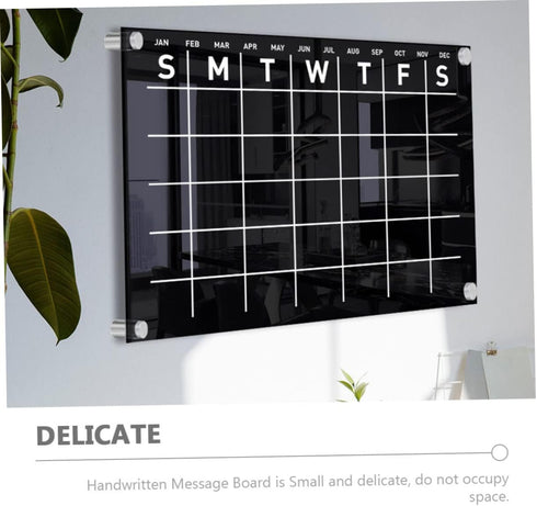STOBOK 1 Set Erasable Message Board Wall Sticker Decor Office Decor Wall Mounted Erasable Board Chore Chart Memo Boards Calendar Whiteboard Memo B...