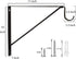 4 Packs of Heavy Duty Closet Shelf and Rod Bracket, Eau Black Closet Shelf Bracket with Rod Support Great for Both Shelf Storage and Closet Rod...